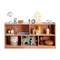 Natural Wood Kids Storage Cabinet with 5 Compartments Toy Organizer Cubby for Children